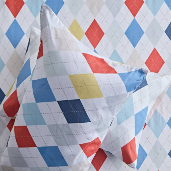 HOMEBOX | Nora 2-Piece Plaid Reversible Microfibre Pillow Cover Set - 50x75 cm | 166263078