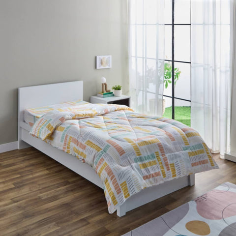 HOMEBOX | Nora Savana Microfibre Single Reversible Comforter - 135x220 cm | 166263089