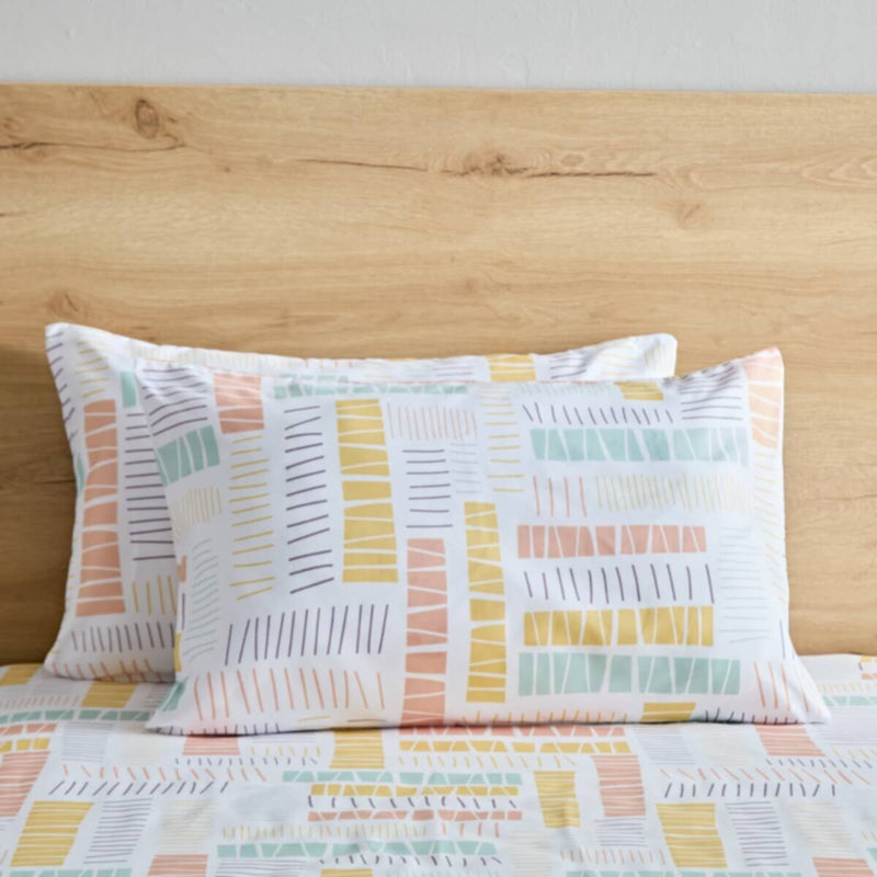 HOMEBOX | Nora Savana 2-Piece Reversible Microfibre Pillow Cover Set - 50x75 cm | 166263092