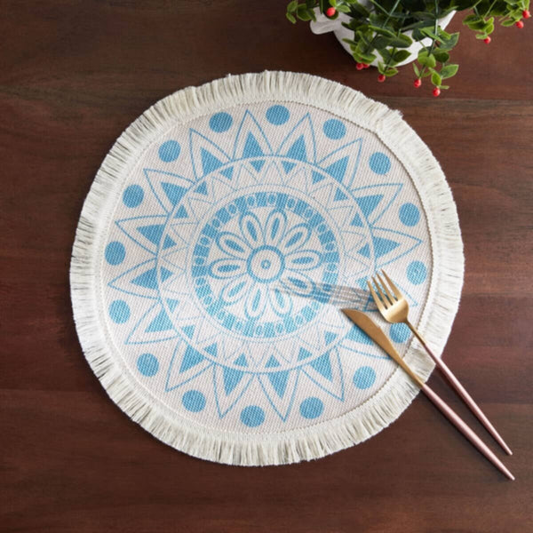 HOMEBOX | Garga Printed Polyester and Cotton Placemat - 38 cm | 166313327