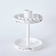 HOMEBOX | Marble 2-Tier Rotating Cosmetic Organiser | 166342038