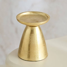 HOMEBOX | Rick Aluminium Pillar Candleholder - 8x8x9 cm | 166449236