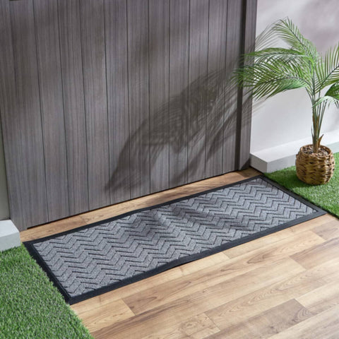 HOMEBOX | Chevron Anti-Skid Polypropylene Doormat - 45x120 cm | 166497914