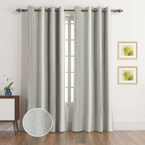 HOMEBOX | Riva Marico 2-Piece Jacquard Blackout Curtain Set - 135x240 cm | 166541834