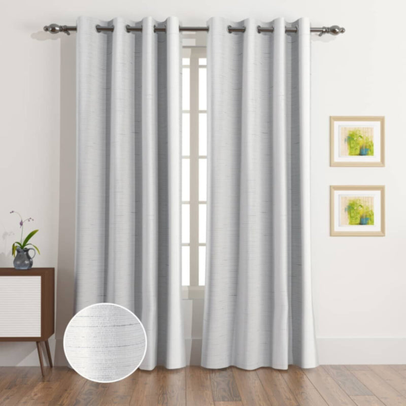 HOMEBOX | Lisbon Anvil 2-Piece Jacquard Extra Long Curtain Set - 140x300 cm | 166570458