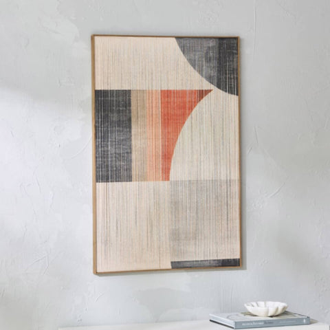 HOMEBOX | Volga Thread Abstract Design Framed Wall Art - 56x84 cm | 166594079