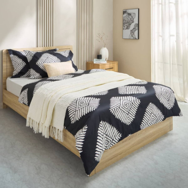 HOMEBOX | Houston Arno 3-Piece Printed Cotton Twin Duvet Quilt Cover Set - 150x220 cm | 166623729