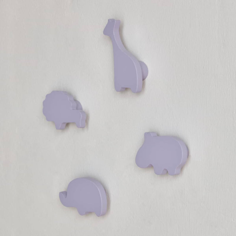 HOMEBOX | Animal Shaped 4-Piece Wooden Wall Hook Set | 166630434