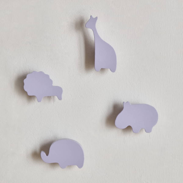 HOMEBOX | Animal Shaped 4-Piece Wooden Wall Hook Set | 166630434