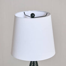 HOMEBOX | Aron Metal and Wooden Table Lamp with Fabric Shade - 26x53 cm | 166643580
