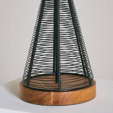 HOMEBOX | Aron Metal and Wooden Table Lamp with Fabric Shade - 26x53 cm | 166643580