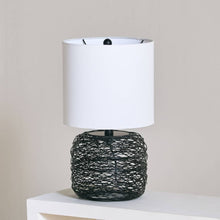 HOMEBOX | Aron Metal Wire Table Lamp with Fabric Shade - 26x47 cm | 166643581