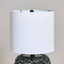 HOMEBOX | Aron Metal Wire Table Lamp with Fabric Shade - 26x47 cm | 166643581