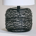 HOMEBOX | Aron Metal Wire Table Lamp with Fabric Shade - 26x47 cm | 166643581