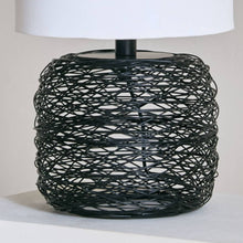 HOMEBOX | Aron Metal Wire Table Lamp with Fabric Shade - 26x47 cm | 166643581