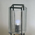 HOMEBOX | Aron Metal Table Lamp with Textured Glass - 16x35 cm | 166643582