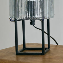 HOMEBOX | Aron Metal Table Lamp with Textured Glass - 16x35 cm | 166643582