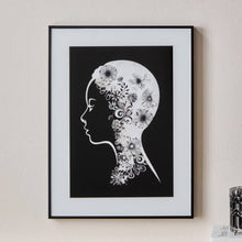 HOMEBOX | Fero Lady Wall Plaque Tinted Glass Frame - 30x2x40 cm | 166692438