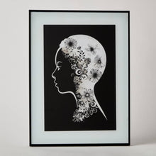 HOMEBOX | Fero Lady Wall Plaque Tinted Glass Frame - 30x2x40 cm | 166692438