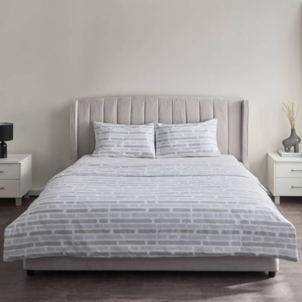 HOMEBOX | Albania Bari 3-Piece Printed Polycotton Queen/King Duvet Cover Set - 220x220 cm | 166699717