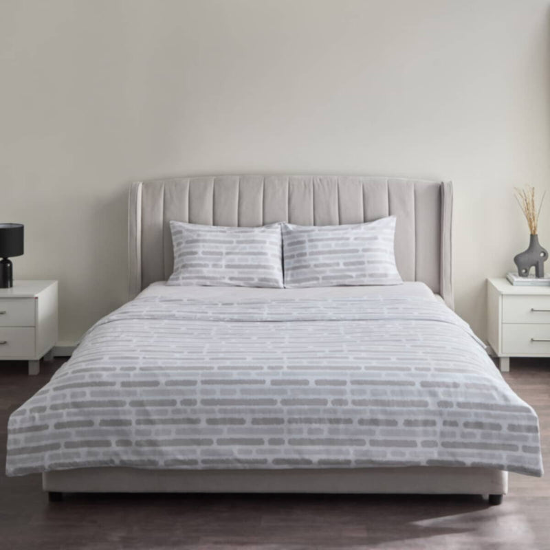 HOMEBOX | Albania Bari 3-Piece Printed Polycotton Queen/King Duvet Cover Set - 220x220 cm | 166699717