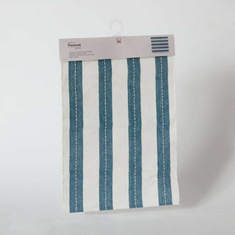 HOMEBOX | Harley Azure Ribbed Placemat - 33x45 cm | 166749592