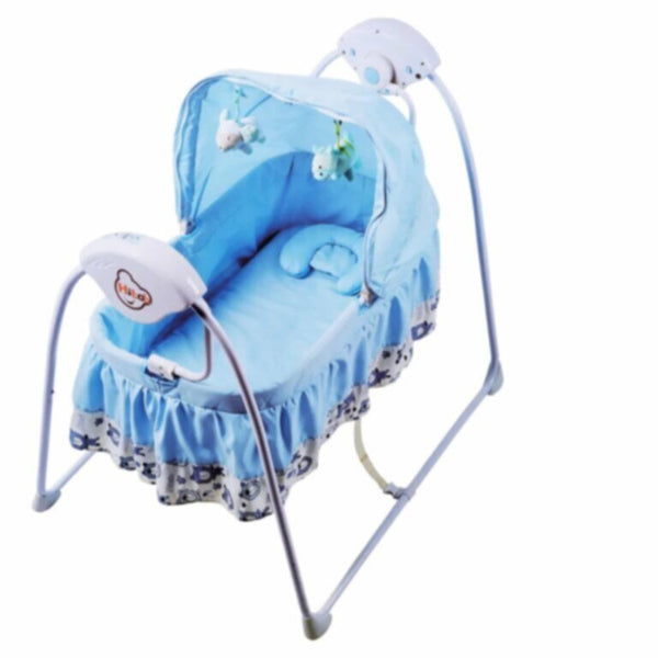 Foldable Baby Cribs Swing Colorful Blue | 279 3