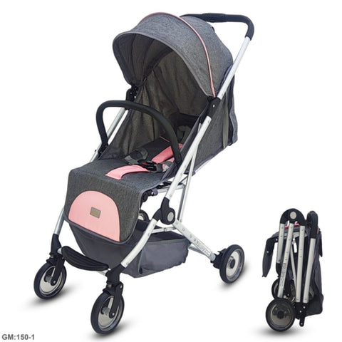 Baby Stroller with Extended Canopy Grey | 150 1