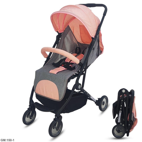 Baby Stroller with Extended Canopy Pink | 150 1