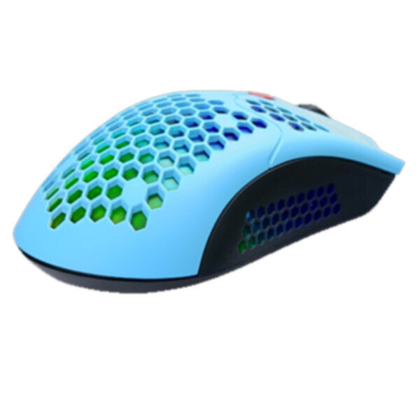 DRAGONWAR | Ultra-Light Honeycomb RGB Gaming Mouse 12000 DPI Blue | ELE-G25-BL
