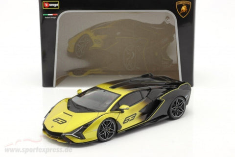 BBURAGO | 18-11100 1:18 - Lamborghini SiÃƒÂ¡n Fkp 37  (Yellow Fade Color) | 47511100