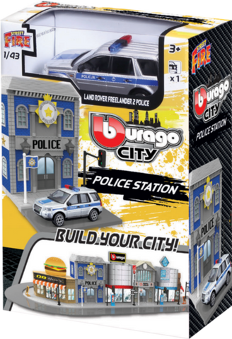 BBURAGO | 18-31502 1:43 Str. Fire Bburago City, Police Station | 47531502