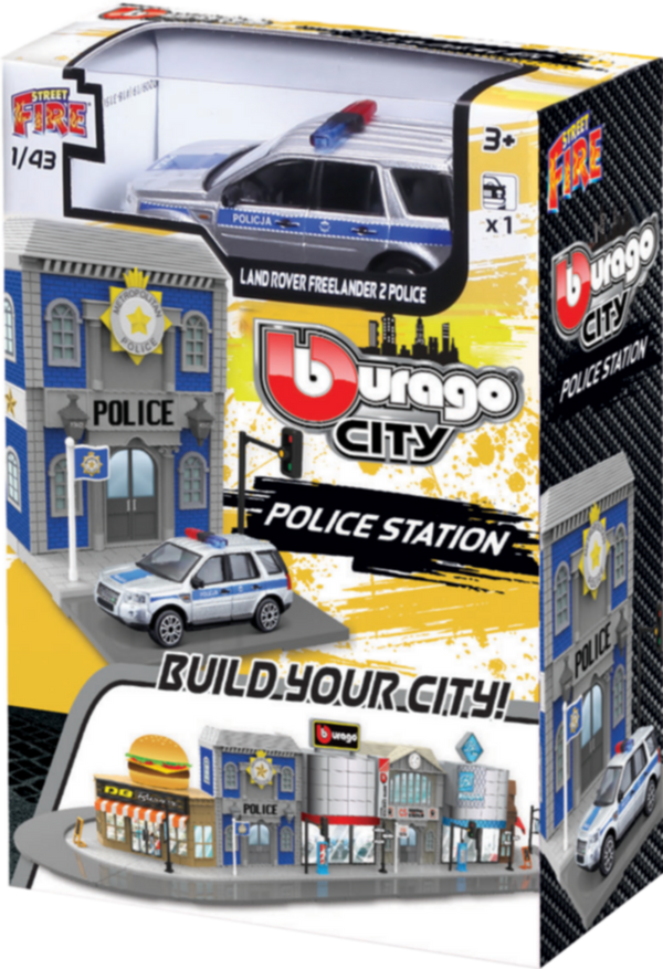 BBURAGO | 18-31502 1:43 Str. Fire Bburago City, Police Station | 47531502