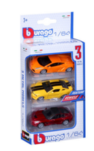 BBURAGO | 18-59030 1/64 Vehicles, 3-Pk. | 47559030