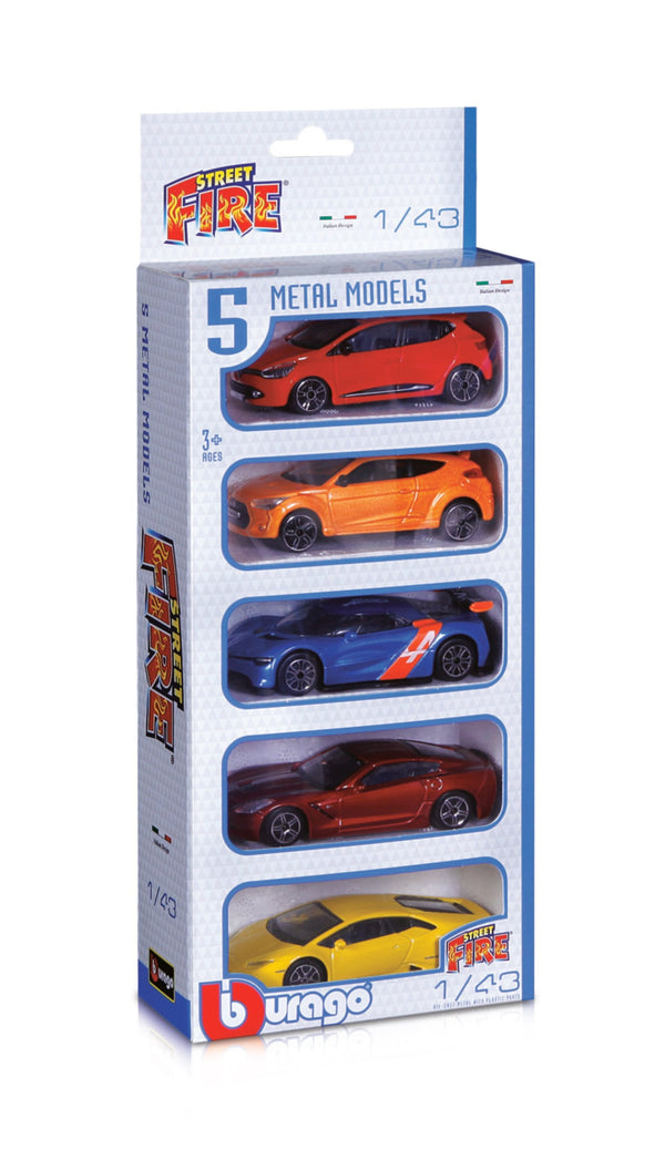 BBURAGO | 1:43 StreetFire 5Pcs Pack | 47530005