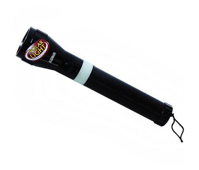 OLSENMARK | Rechargeable Led Flashlight With Night Glow Black | OMFL2598