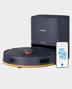 PHILIPS | 2000 Series Robot Vacuum Cleaner 6000Pa Suction Power  LDS Radar Navigation 2600 mAh Capacity Passive Mop Technology | XU2100/15