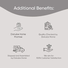 DANUBE | Claude 3 Seater Fabric Sofa Bed Grey | 810401102083