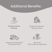 DANUBE | Claude 3 Seater Fabric Sofa Bed Grey | 810401102083