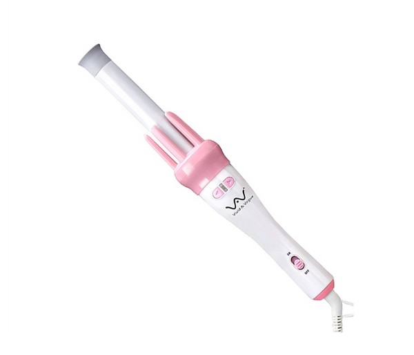 JA-FN 360 Degree Swievl Cord Automatic Hair Curler - White and Pink | JPI6455