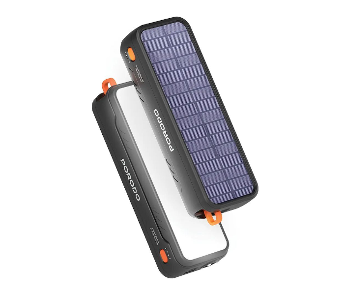PORODO | Porodo Solar-Powered Black Power Bank | JPO5274