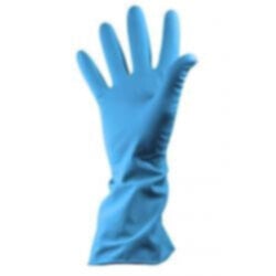 SHIELD | Latex Rubber Re-usable Gloves Blue | 1DS300