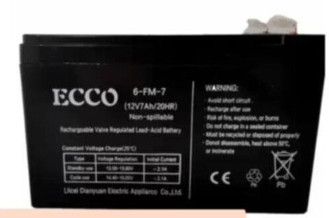 ECCO | Rechargeable Valve Regulated Lead-Acid Battery | 6-FM-7