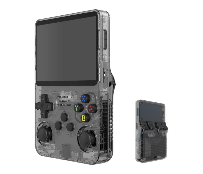 R36S Retro Handheld Game Console 3.5 Inch Screen 64Gb Card 10000 Games Portable Linux Gaming Console Black | JPO2342