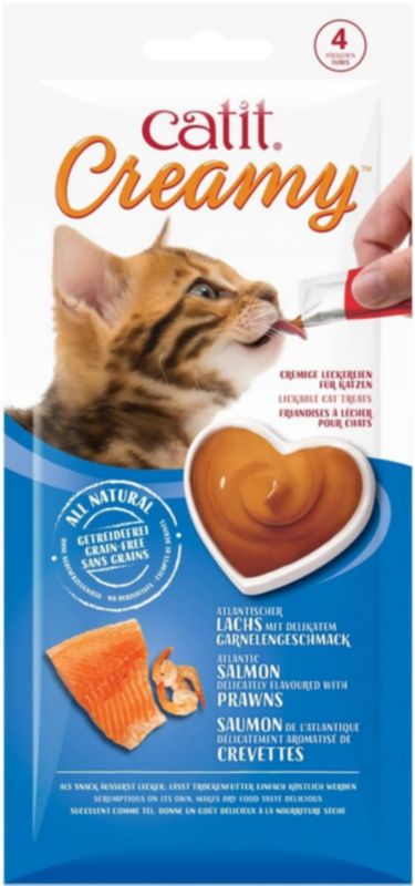 CATIT | Creamy Lickable Treats - Salmon & Prawns
