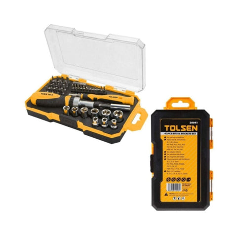 TOLSEN | 42Pcs Bits & Socket Set | 20041