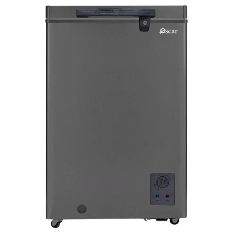 OSCAR | 100Ltrs Single Door Chest Freezer - Dark Gray | OCF120L-DG