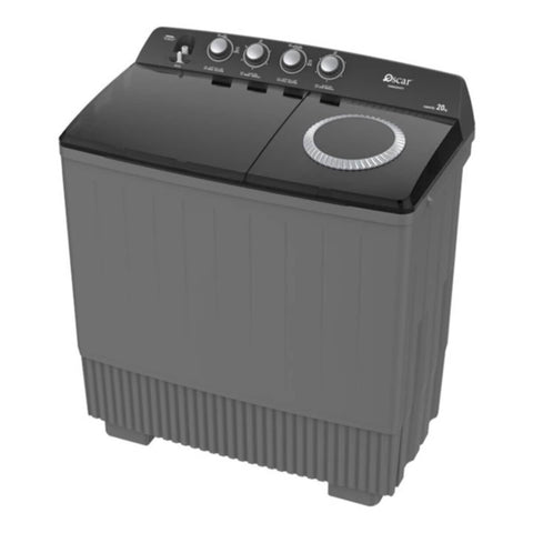 OSCAR | Twin Tub Washing Machine, 20Kg, Dark Gray | OWM20SAXT