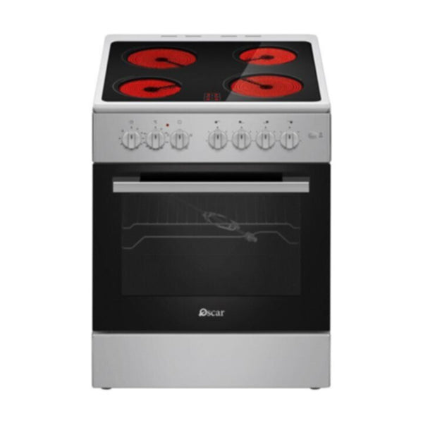OSCAR | 60x60 Vitro Ceramic Cooking Range Silver | OCR6060VC