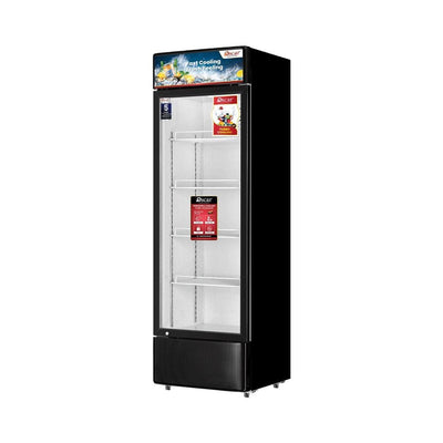 OSCAR | No-Frost Single Door Showcase Chiller 400Ltrs Stylish Design Reliable Performance Black | OCL400